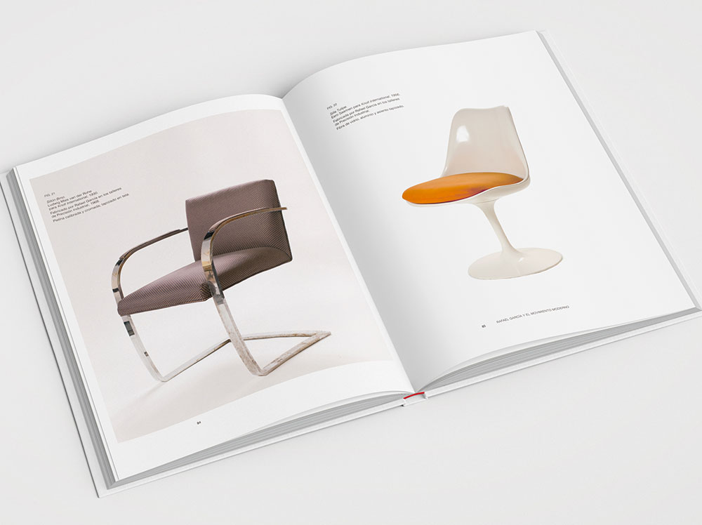 Diseño Catálogo del decorador Rafael García en el Museo de Artes Decorativas de Madrid.