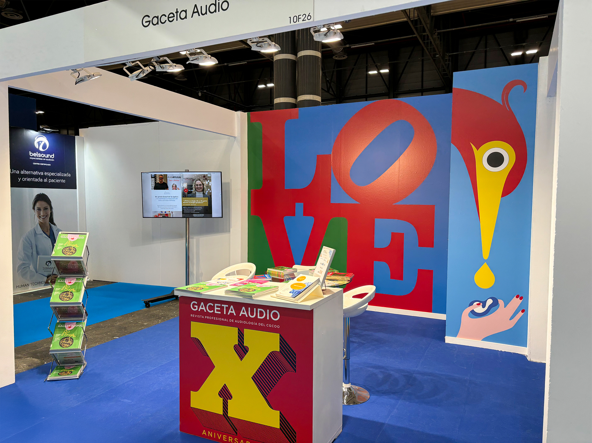 Estand Gaceta Audio final. ExpoOptica 2024 IFEMA