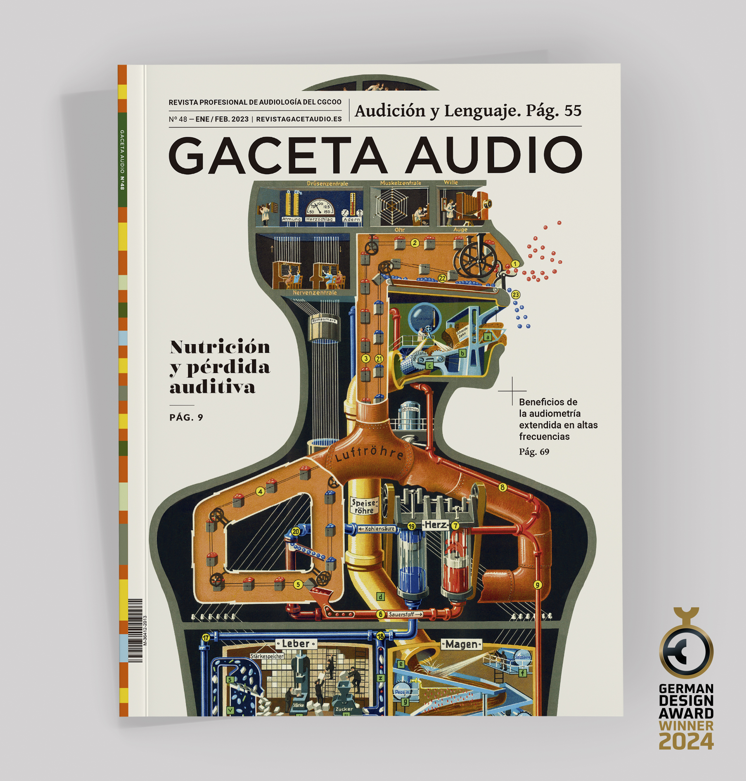 Gaceta Audio 58. German Design Award. Alejandro Lopez diseñador