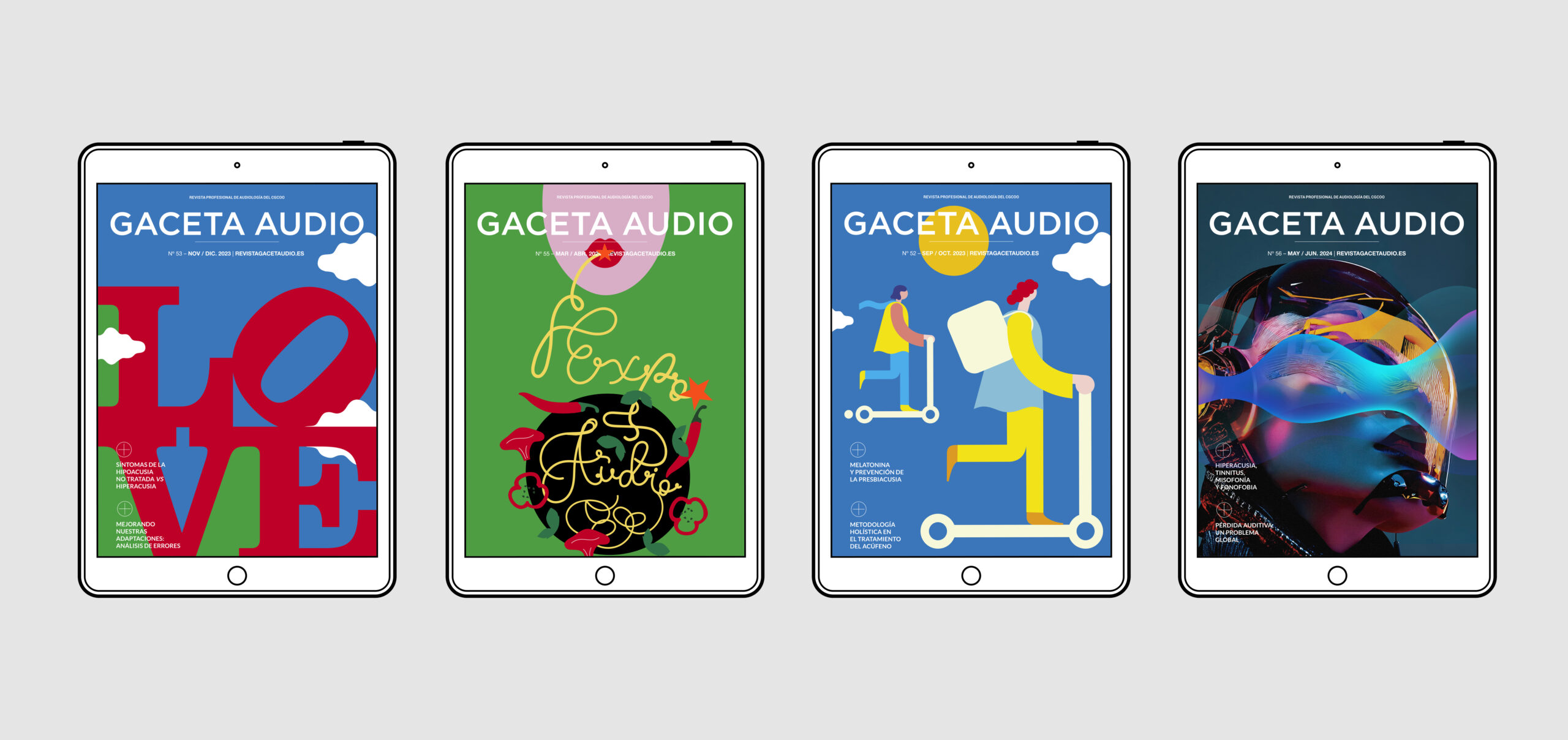 Gaceta Audio Plus. Revista Digital del CGCOO. Diseñador Alejandro Lopez