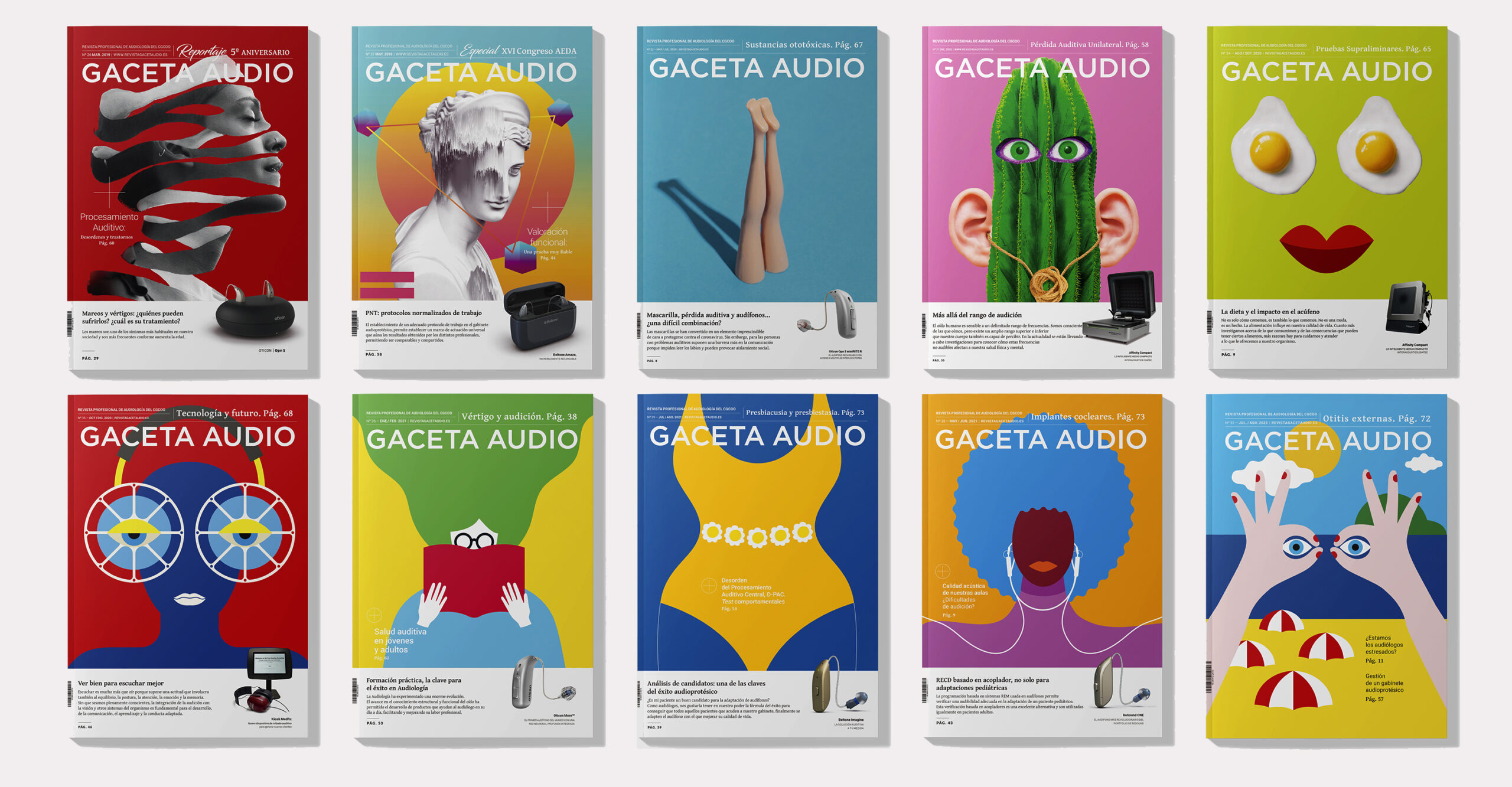 Revista Gaceta Audio. Diseño Alejandro Lopez Martinez. CGCOO.es