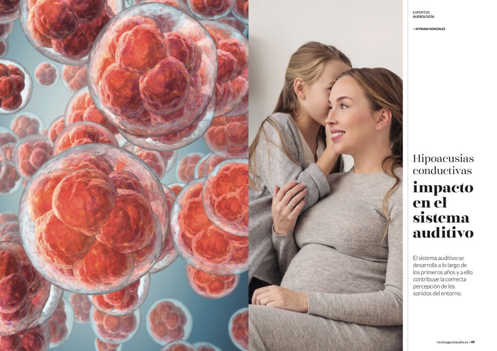 Diseño de doble página Revista Gaceta Audio. Premio ICMA Award of Excellence.