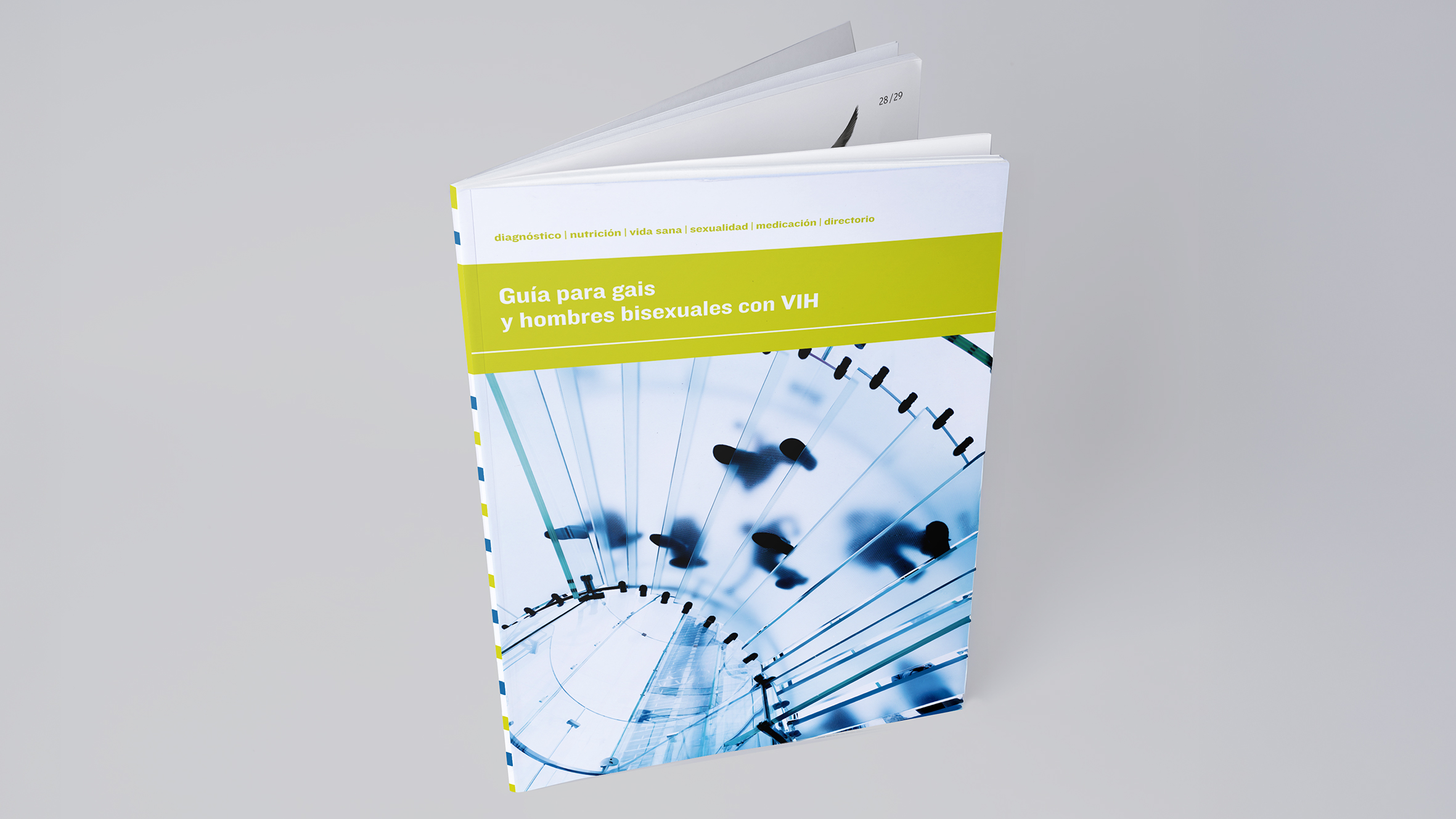 Guía VIH. Ministerio de Sanidad de España. Diseño de portada.