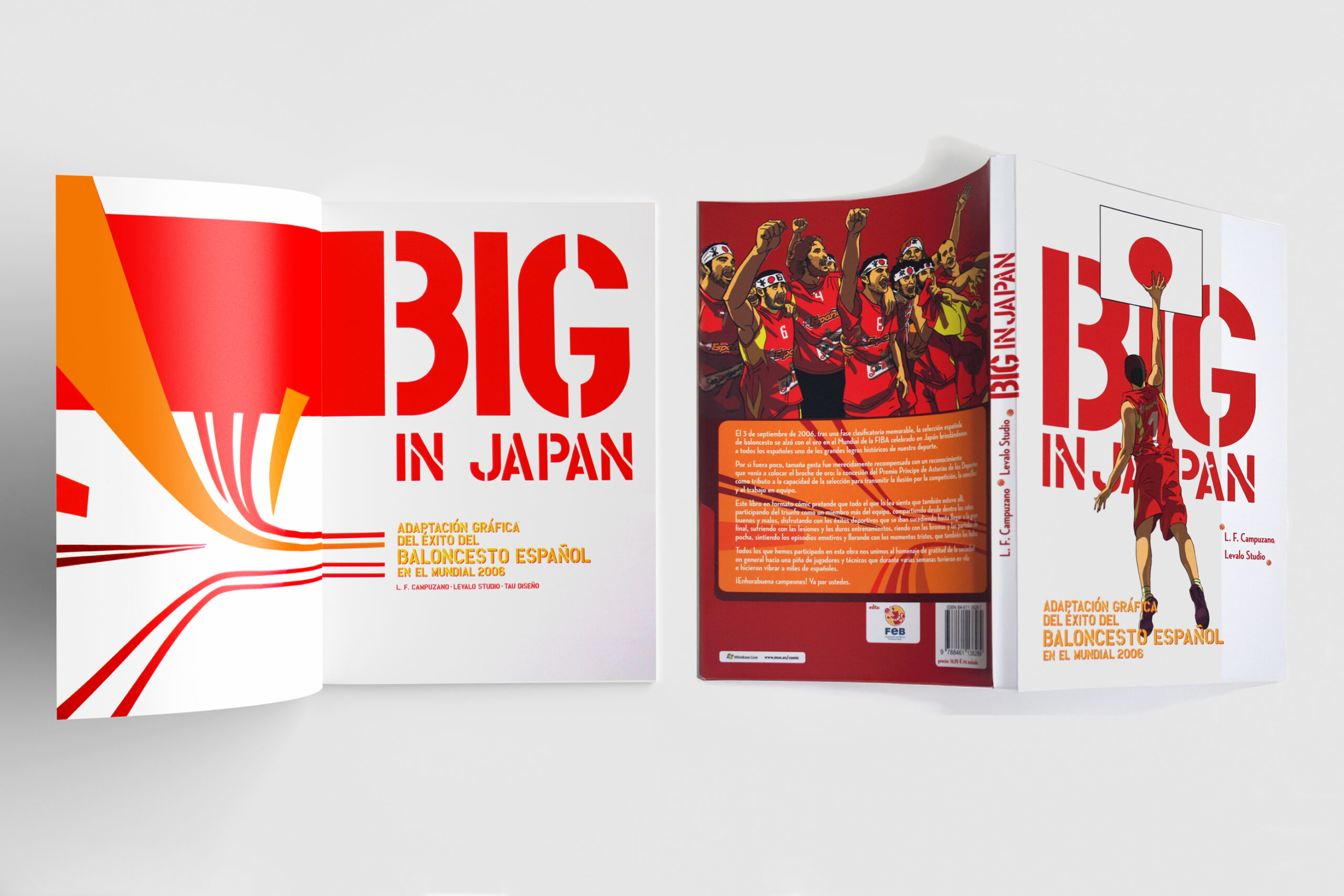 Big in Japan. Comic Federacion Española Baloncesto, diseño Alejandro Lopez