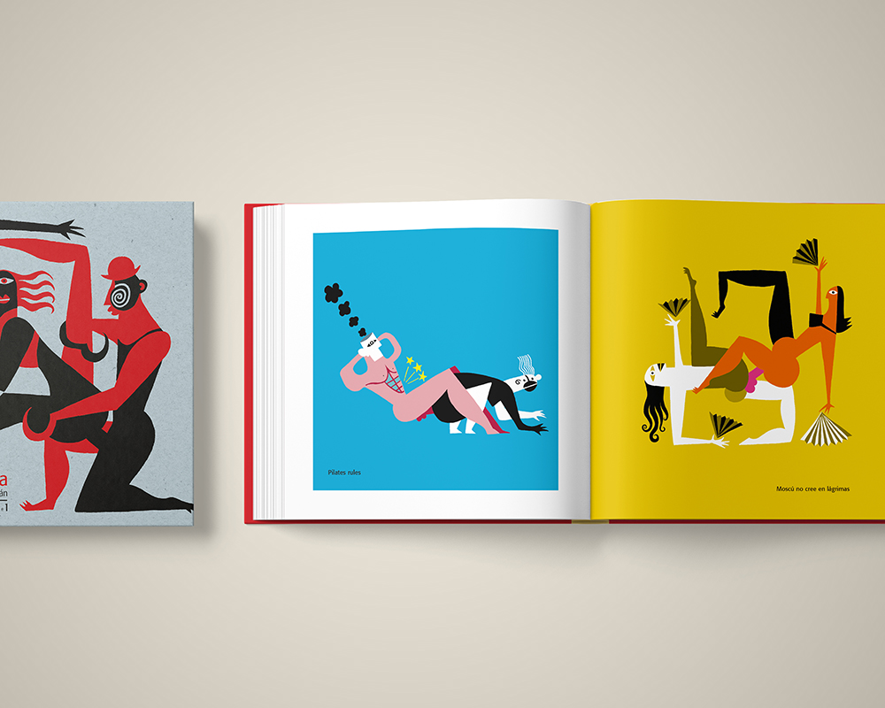 Páginas interiores del Kamasutra del ilustrador Roberto Maján, para Artichoke Ediciones.